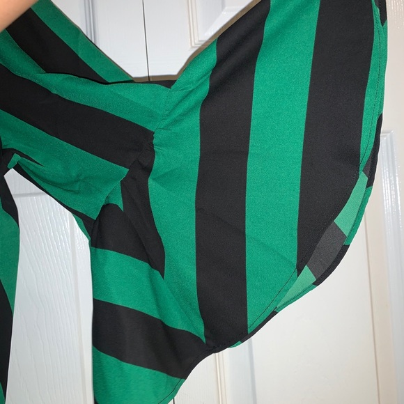 INC Striped Mock-Wrap Blouse - Picture 4 of 5